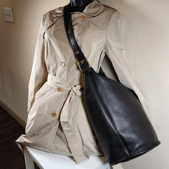 Vintage Coach Black Duffle Sac #9085 - Picture 4 of 13